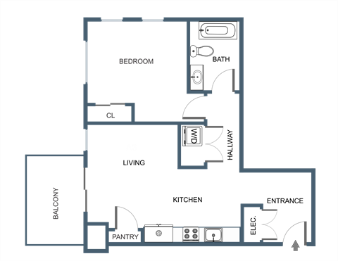 1 Bedroom 1 Bathroom aat Latitude at South Portland Apartment, Maine, 04106